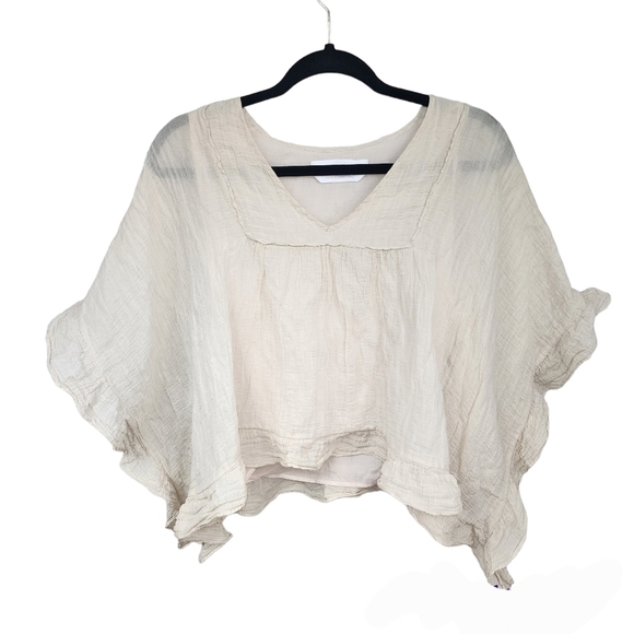 SEE BY CHOLE Pheasant Ruffled Top Size 38 - Picture 1 of 10